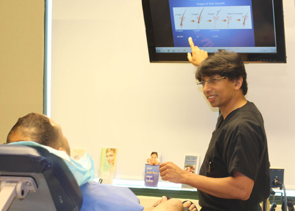 patient asking questions to Dr. Prasad