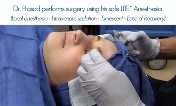 Dr. Amiya Prasad uses local anesthesia with LITE™ IV sedation